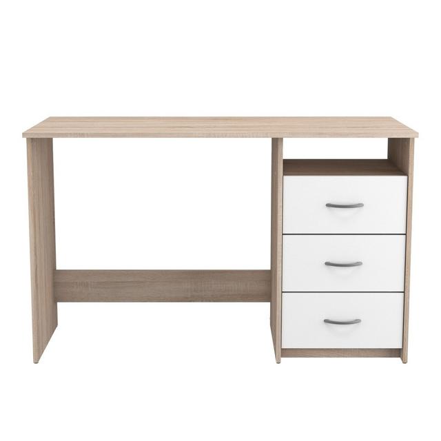 Bureau 1 Niche 3 Tiroirs L123 cm - Aristote