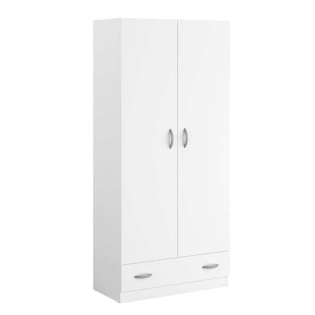 Armoire 2 portes 1 tiroir L78 cm - Orlando