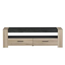 Meuble TV 2 Tiroirs et 1 Large Niche L151,7 cm - Sheffield