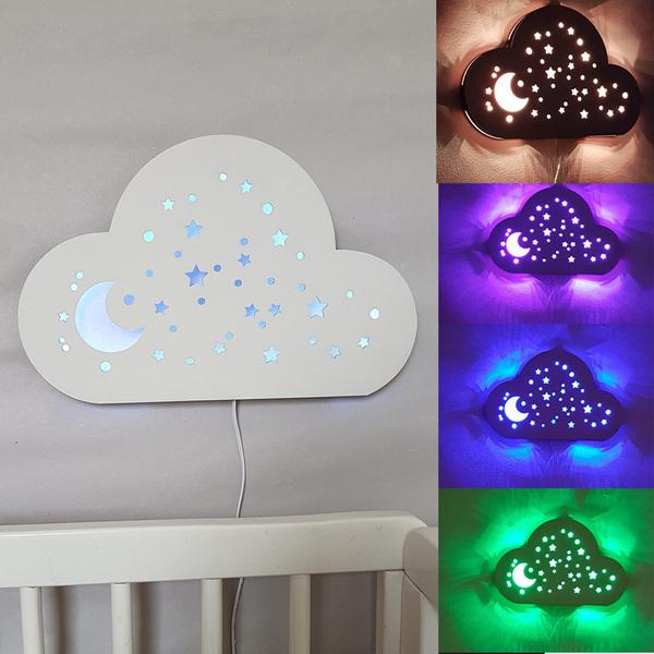 VEILLEUSE NUAGE BLANC CHAMBRE ENFANT