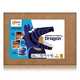 KIT CRÉATIF MASQUE 3D DRAGON ARTICULÉ POUR ENFANT