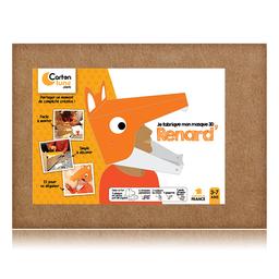 KIT CRÉATIF MASQUE 3D RENARD ARTICULÉ POUR ENFANT