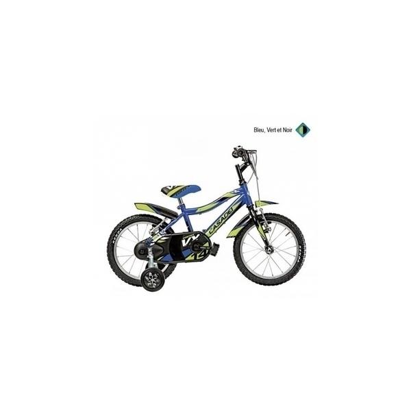 velo mtb 14 vortex bleu vert noir h23