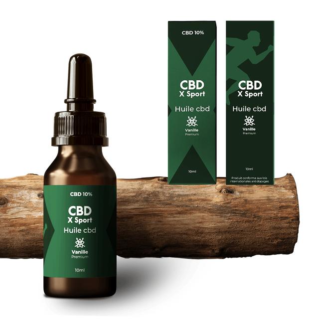 Huile CBD Broad Spectrum 10% saveur Vanille  Pour les sportifs