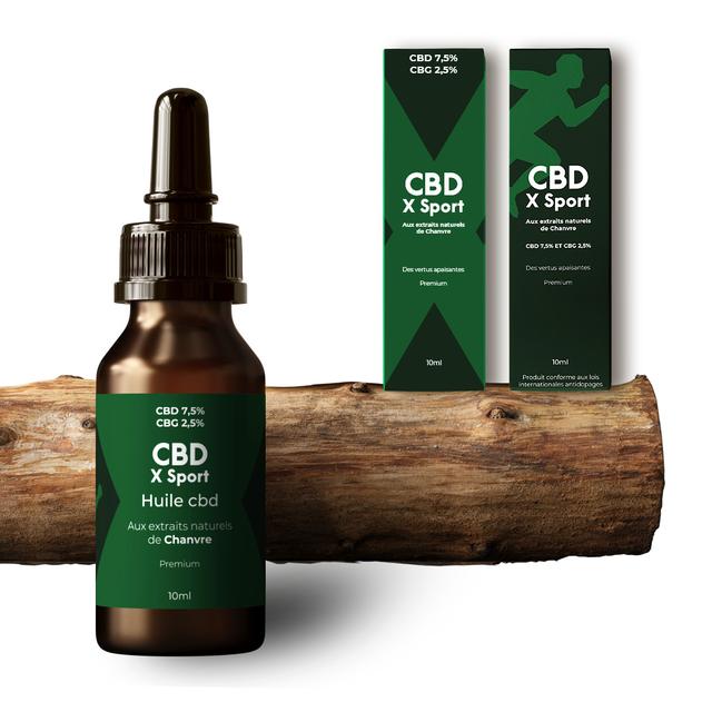 Huile CBG CBD Broad Spectrum 10% Chanvre  Pour les sportifs