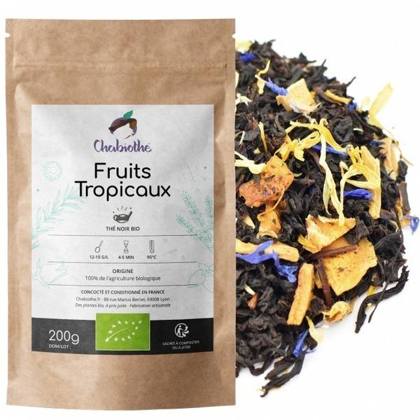 Thé noir Fruits Tropicaux Bio 200g