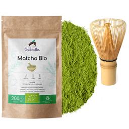 Thé vert Matcha BIO 200g et son fouet Chazen