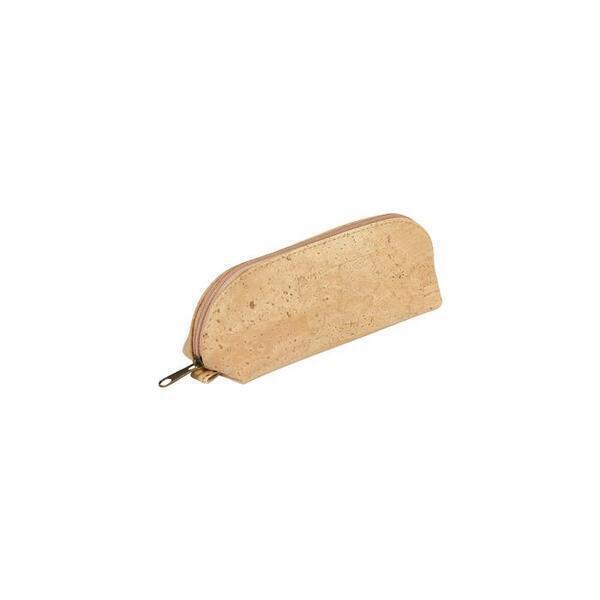 Petite trousse ovale en liège certifiée VEGAN 16x5x6 cm naturel