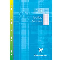 Etui de 50 Feuillets mobiles A4 Grands Carreaux séyès 90g