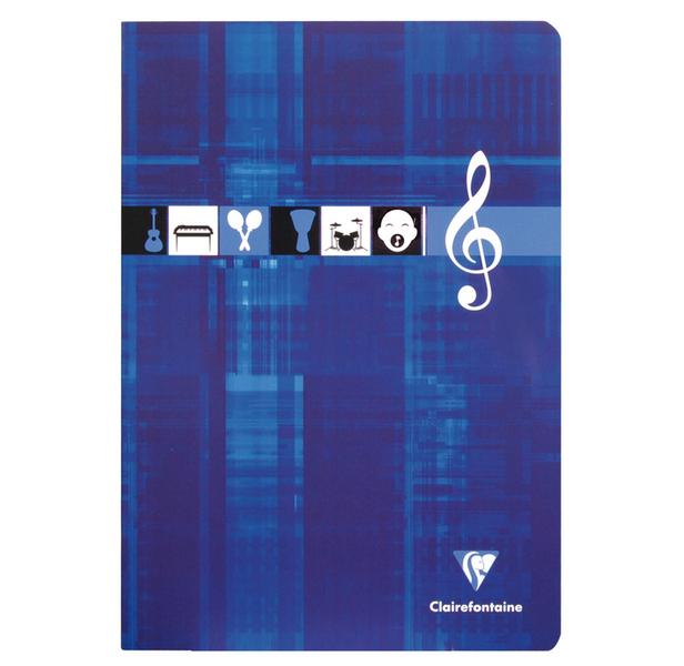 Cahier de musique A4 21x29,7cm 48 pages 90g rouge ou bleu