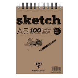 Bloc Sketch croquis RI 14,8X21 90g 100 feuilles blanc