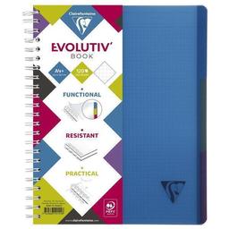 Cahier spiralé 240p 4 trous 23,5x29,7cm Intercalaires amovibles