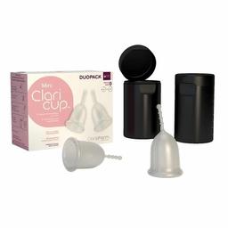 Duopack Claricup Colorless et leurs box stérilisation T0