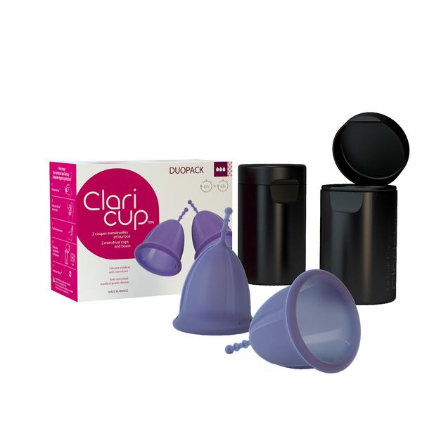 Duopack Claricup antimicrobienne T3+Box de désinfection