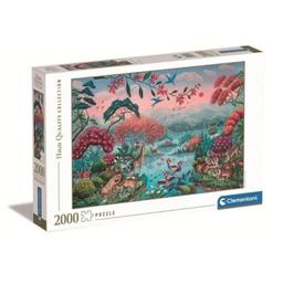 Puzzle - Clementoni - The Peaceful Jungle - 2000 pièces -