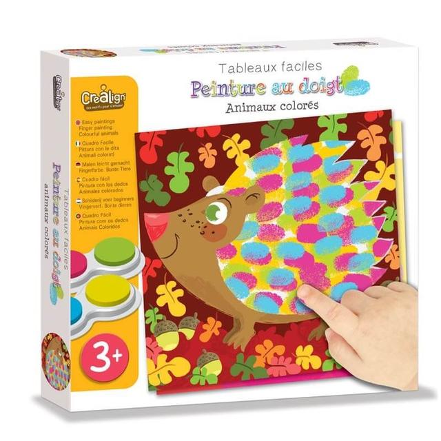 Peinture au doigt Animaux colorés