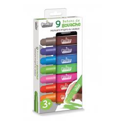 Boite de 9 crayons gras retractables