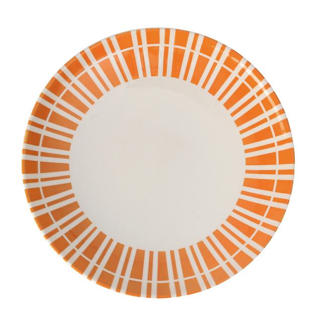 Assiette à dessert Lina 22 cm orange (lot de 2)