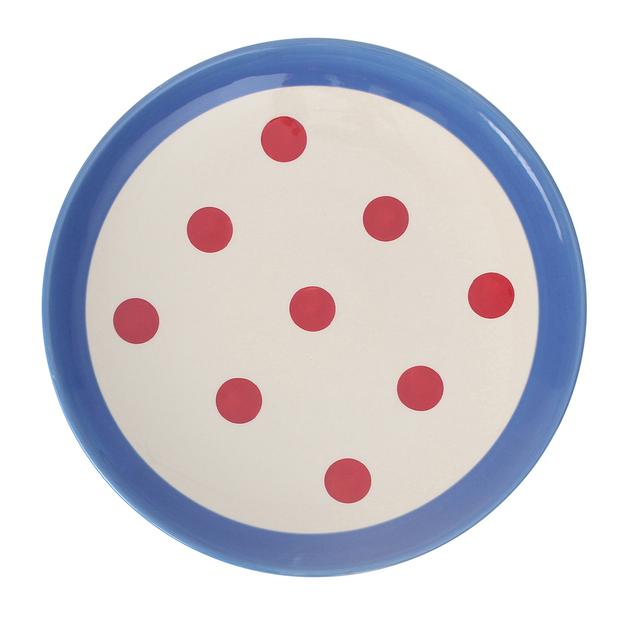 Assiette à dessert Reverso 22 cm rouge et bleu (lot de 2)