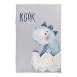 Tapis enfant en coton recyclé lavable en machine Dino