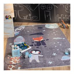 Tapis enfant en coton recyclé lavable en machine Foxy