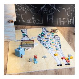 Tapis enfant en coton recyclé lavable en machine Booba