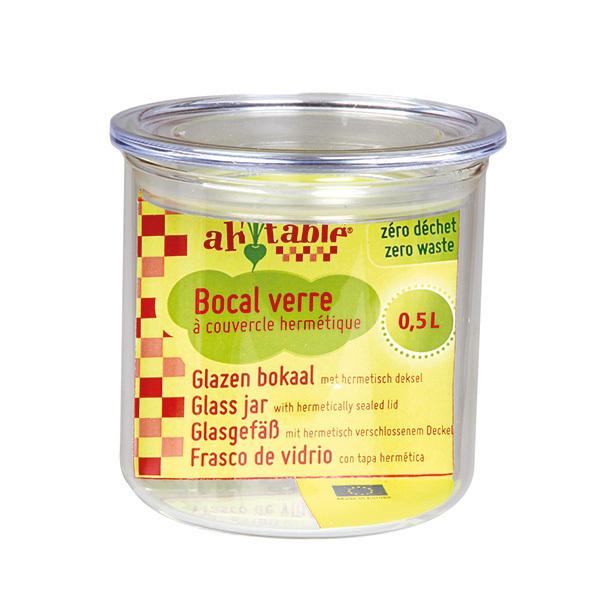 Bocal en verre cylindrique 50cl