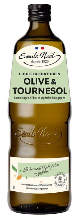 Huile vierge olive et tournesol 1L