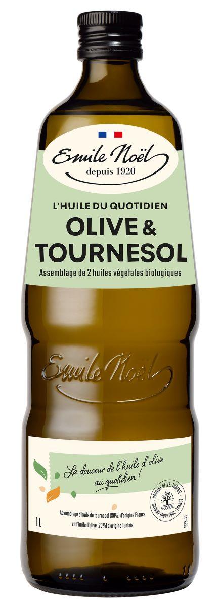 Huile vierge olive et tournesol 1L