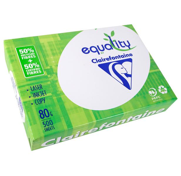 Ramette 500 Feuilles Papier 80g/m² A4  PEFC 50% Recyclé Blanc