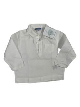 JACADI 12 mois chemise en lin blanc