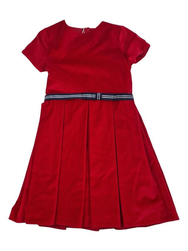 JACADI 12 ans robe velours rouge