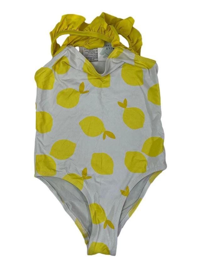 JACADI 4 ans maillot de bain 1 P jaune et blanc