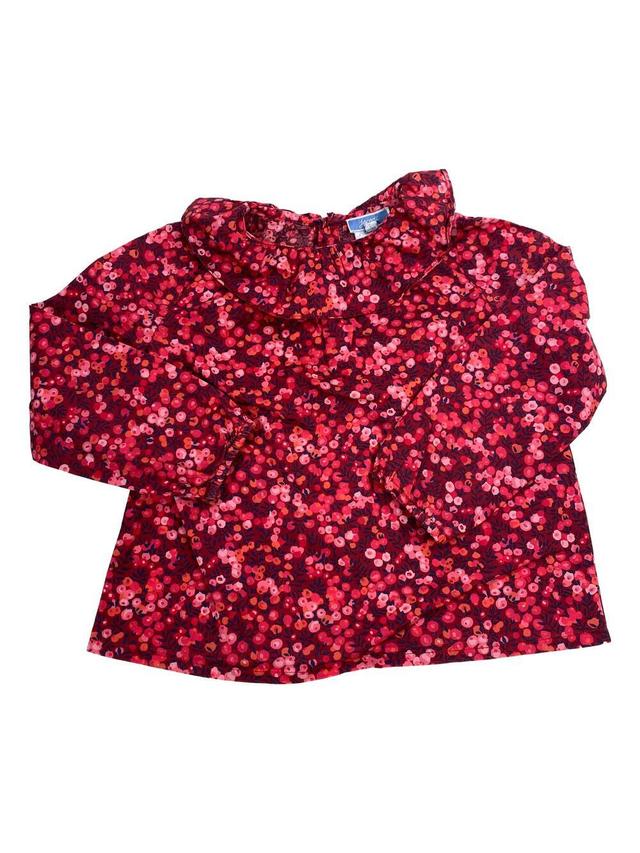 JACADI 4 ans blouse rouge motifs