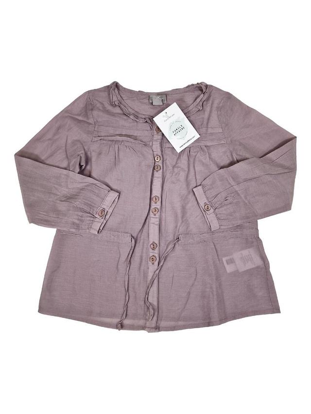 CYRILLUS blouse mauve 6 ans