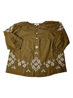 CYRILLUS blouse moutarde 8 ans