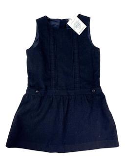 CYRILLUS 8 ans robe bleu marine laine