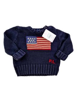 RALPH LAUREN 12m pull drapeau