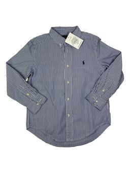 RALPH LAUREN 6 ans chemise a rayures bleu