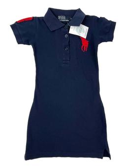 RALPH LAUREN 6 ans robe polo bleue marine