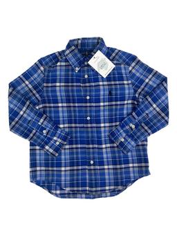 RALPH LAUREN 5 ans chemise tartan bleu