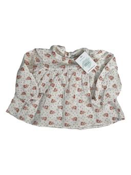 TARTINE ET CHOCOLAT 18 mois blouse blanche fleurs roses