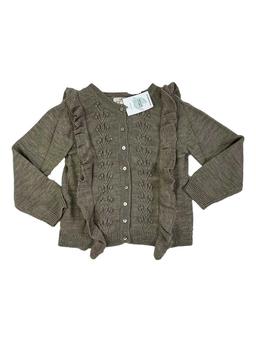 KONGES SLOJD 6 ans gilet en laine gris beige