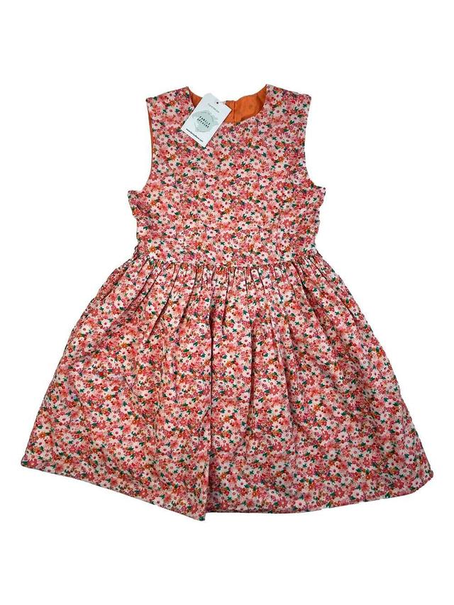 SERGENT MAJOR 8 ans robe réversible orange petites fleurs