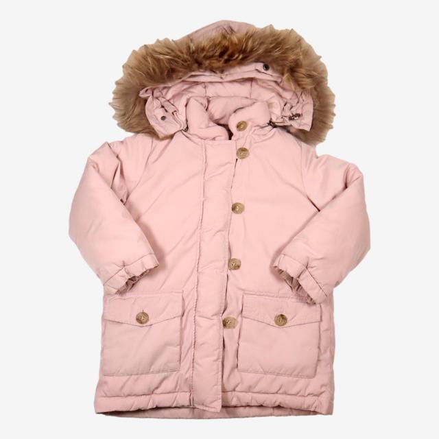 BONPOINT 2 ans manteau rose avec capuche