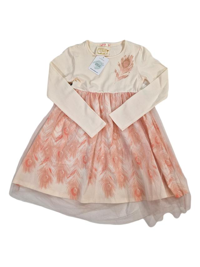 BILLIEBLUSH robe plume et tulle