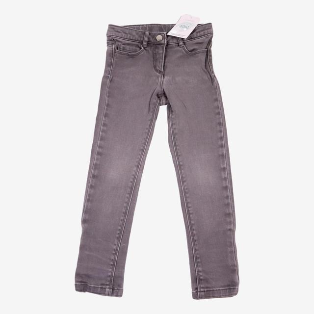 JACADI 4 ans jean skinny gris