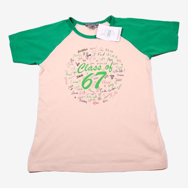 BONPOINT 6 ans tee shirt vert vanille