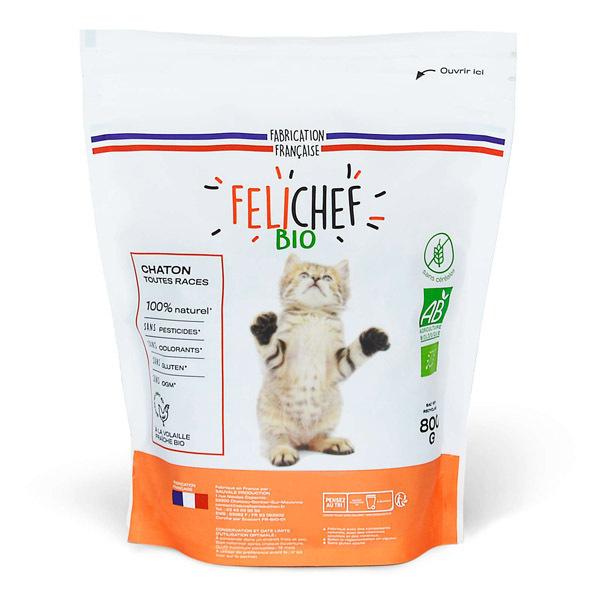 Croquettes sans céréales chaton Volaille 800g