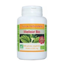 200 gélules MELISSE BIO AB dosées à 250 mg.